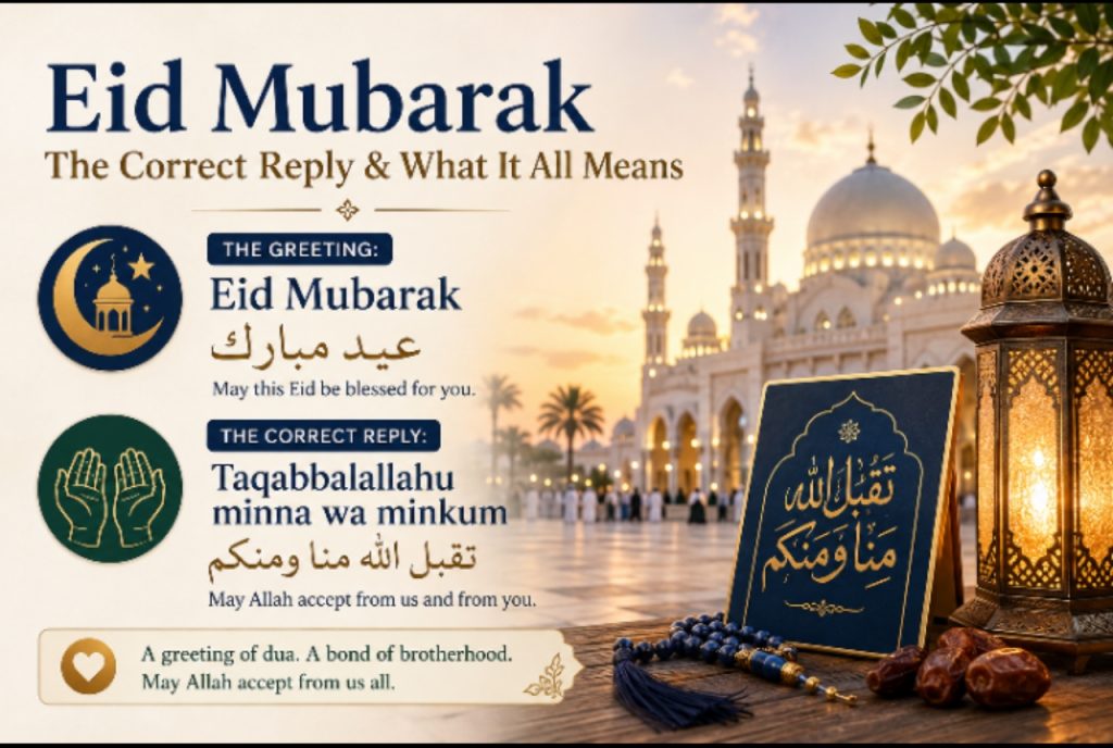 Eid Mubarak Reply in Islam